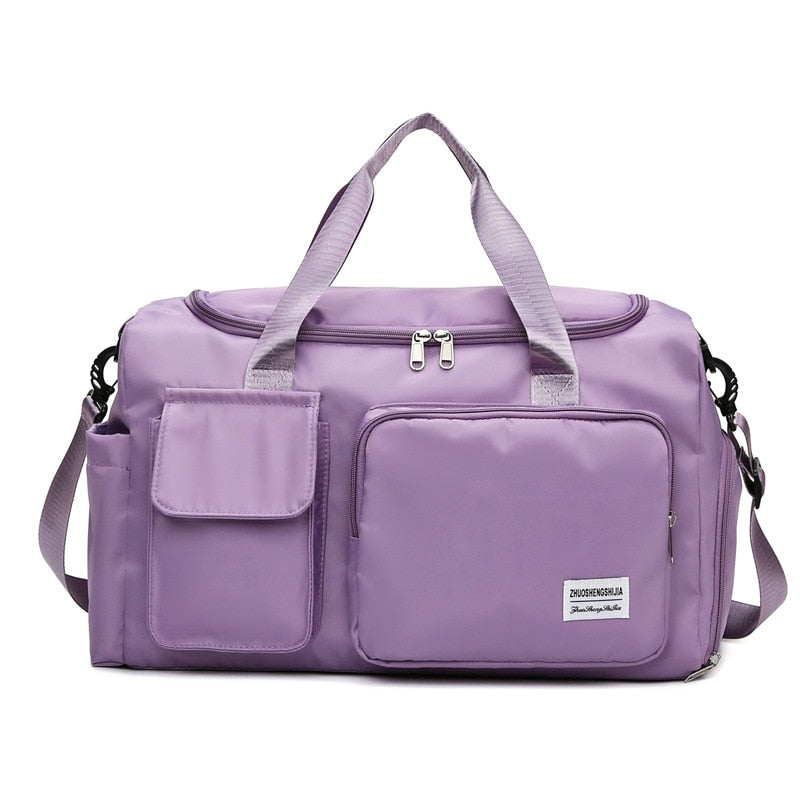 Large Capacity Travel Bag Luggage Handbag Men Women Shoulder Bag Outdoor Waterproof Sports Gym Bag Female Duffle Bag Shoe Bags