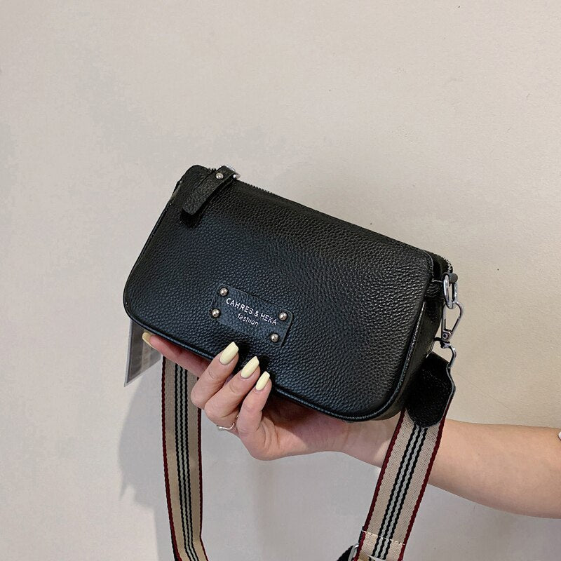 Designer Crossbody Bag Women Famous Brand Genuine Leather Women's Bag Cowhide small Handbag Fashion Shoulder Women Bag Leather