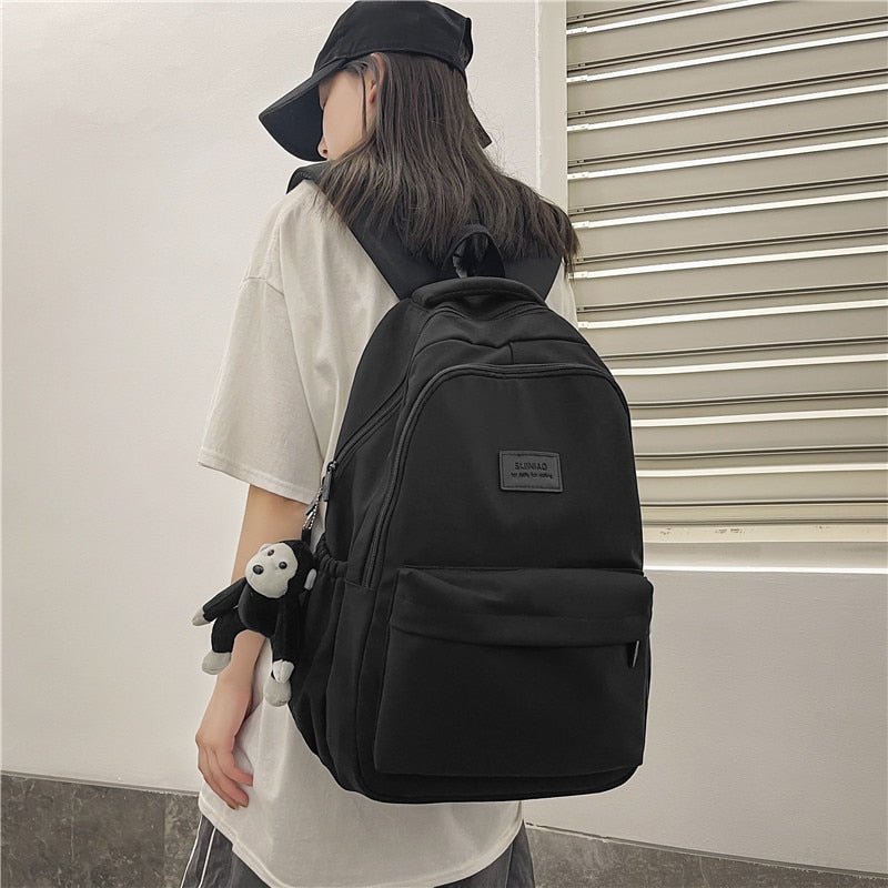 waterproof travel Nylon Backpack for Teenagers outdoor travel Schoolbags for Girl Large Capacity Fashion Ladies Backbags Mochila