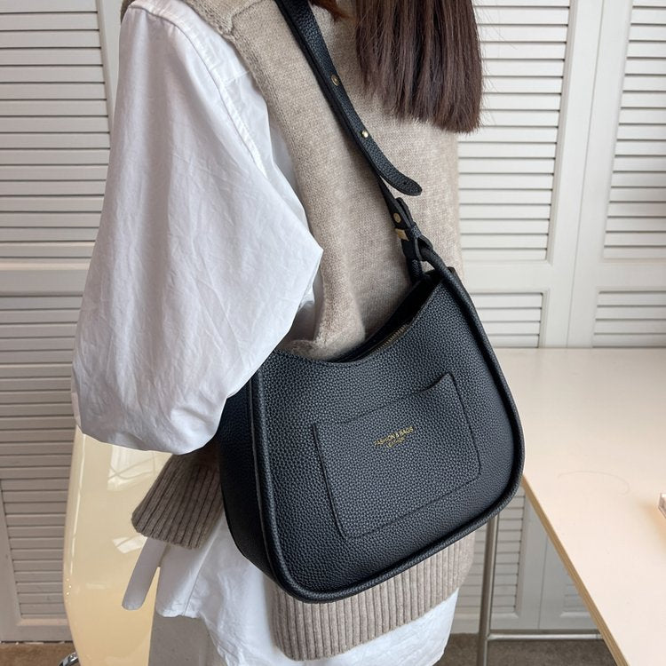 Stylish Women's Lady Messenger Bag Solid Color Shopping Bags PU Leather Bag Satchel Woman Female Cross Body Single Shoulder Bag