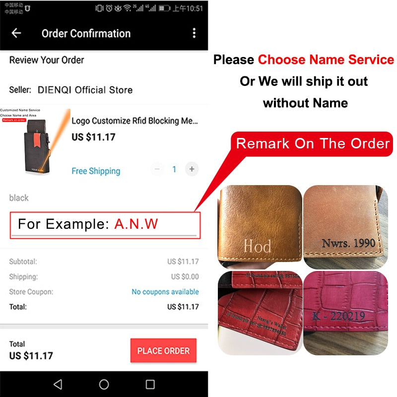 Genuine Leather Rfid Card Holder Men Wallets Slim Thin Coin Pocket Wallet Money Bags Luxury Mini Metal Wallet Male Purses Walet