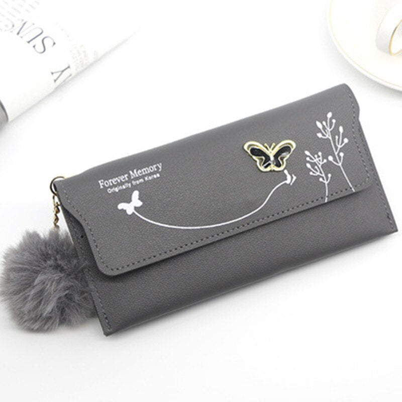 Long Women's Wallet Female Purses Tassel Coin Purse Card Holder Wallets PU Leather Clutch Money Bag Purses Card Holder carteira