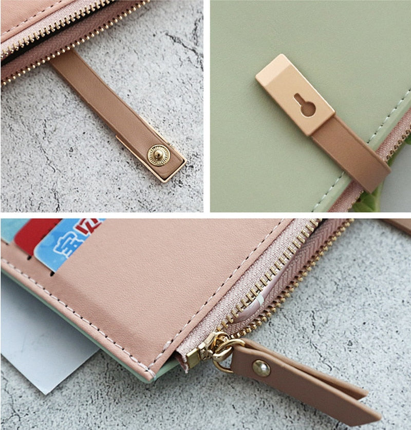 Long Women's Wallet Female Purses Tassel Coin Purse Card Holder Wallets PU Leather Clutch Money Bag Purses Card Holder carteira