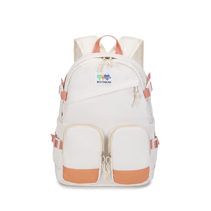 Girl Travel White Kawaii Book Backpack Trendy Women Laptop School Bag Female College Backpack Teenager Fashion Lady Leisure Bags