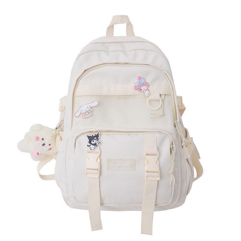 Fashion Backpack Women Multi-Pocket Laptop Bag College Student School Bags Waterproof Nylon Female Backpack Travel Lady Book Bag