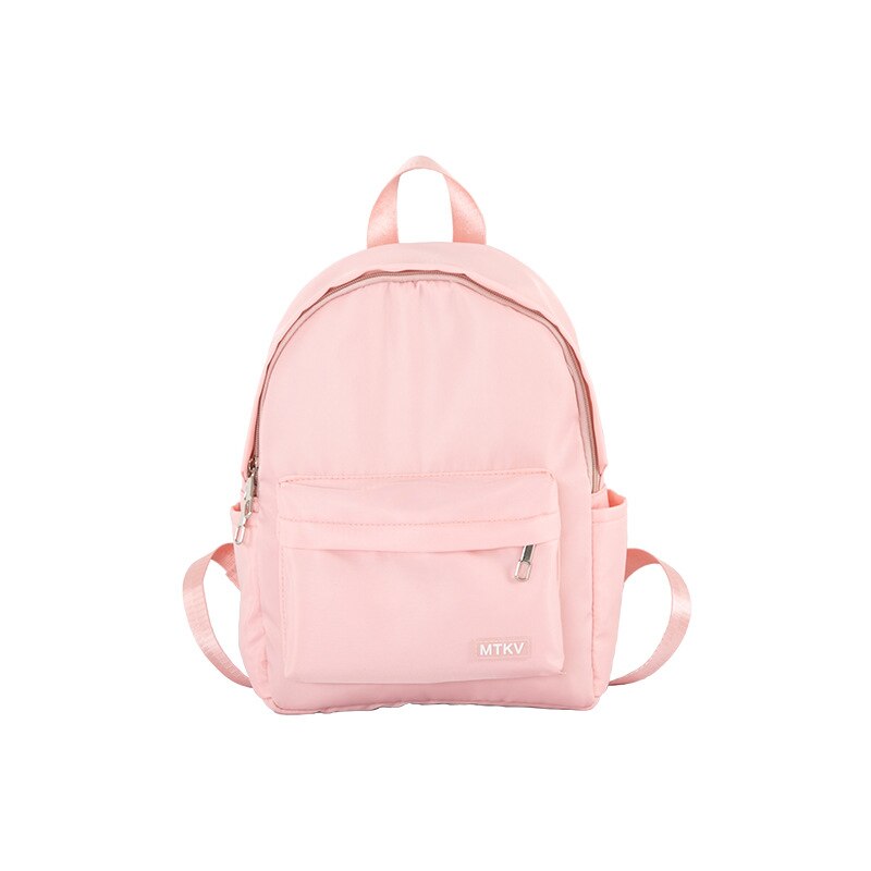 Waterproof Nylon School Backpack Women's Backpacks for Teenagers Girls Outdoor Travel Women Bag Solid Color Schoolbag Mochila