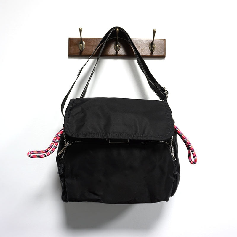 Fashion Brand Tassel Women's Backpack Nylon Waterproof Travel Female Backpacks Casual Large Capacity Flap School Backpack Bolsos