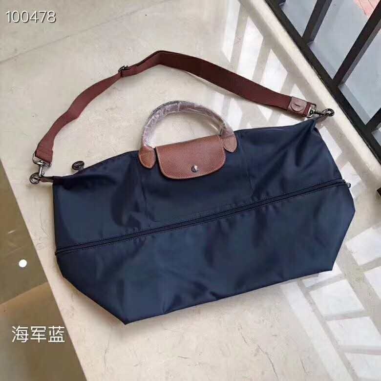 Lightweight Travel Bag Dumpling Bag Large Unisex Nylon Cloth with Leather Handbag Travel Bag Women's Tote Bag
