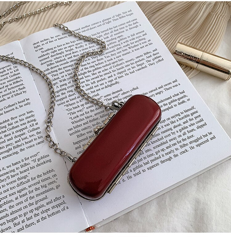 New Korean Style Popular Personalized Lipstick Bag Mini Chain Messenger Bag Portable Shoulder Bags Crossbody Handbags