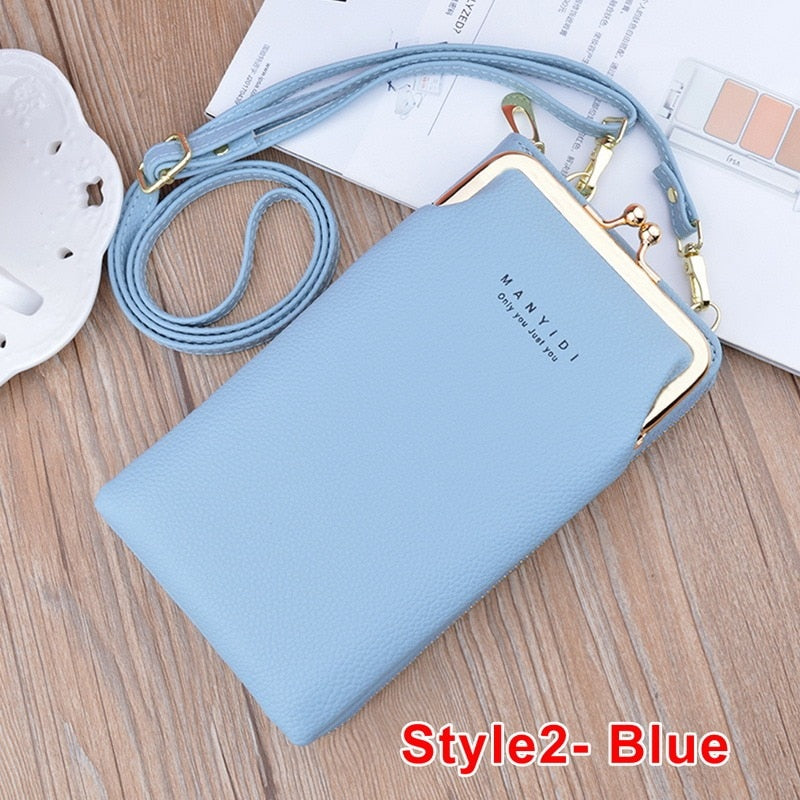 Luxury Women's Handbags Pu Leather Bag For Woman Female Clutch Phone Bags Women Business Card Holder Wallet Shoulder Bag