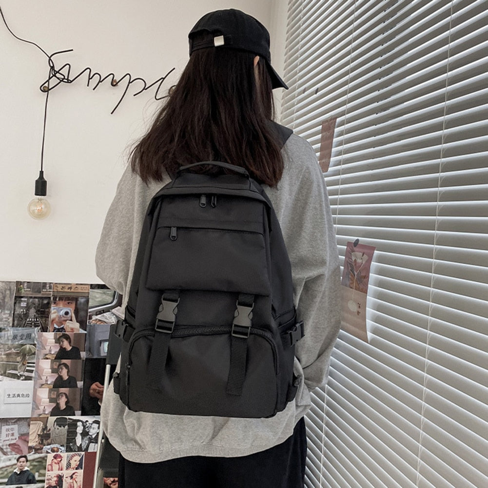 Women Backpack Student School Bags Casual Nylon Bagpack for Women Men Anti Theft Rucksack Lady Travel Backpacks Shoulder Pack