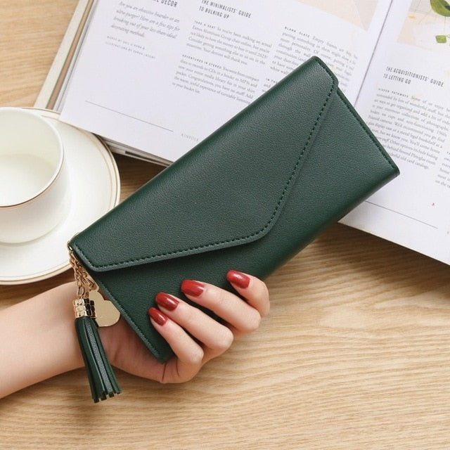Women's wallet made of leather Wallets Three fold VINTAGE Womens purses mobile phone Purse Female Coin Purse Carteira Feminina