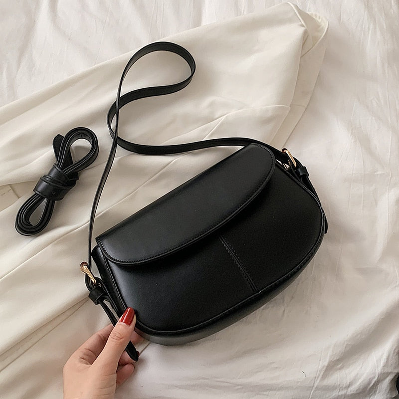 HOCODO Quality Pu Leather Shoulder Bag For Women Solid Color Handbag Female Simple Cross Body Bag Multifunction Women'S Bag