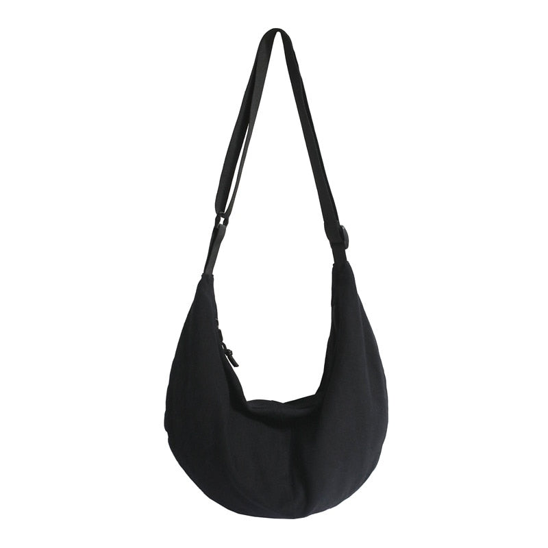 Casual Shoulder Bags New Fashion Solid Color Women Bags Washed Canvas Packs Classic Messenger Bags Comfortable Female Package
