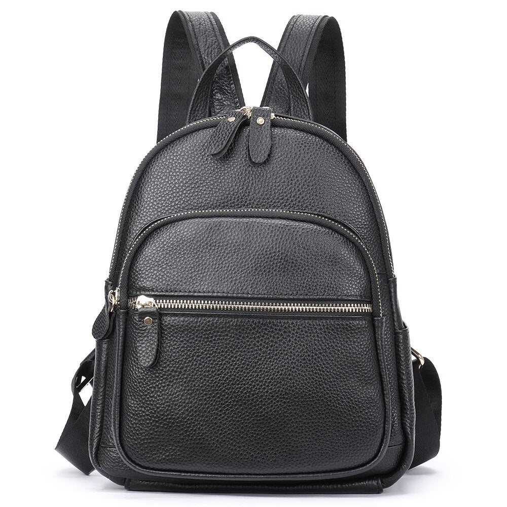 WESTAL Women's Leather Backpack Black School Backpack for Women Bagpack Luxury Shoulder Bags Woman mochila feminina Back Pack