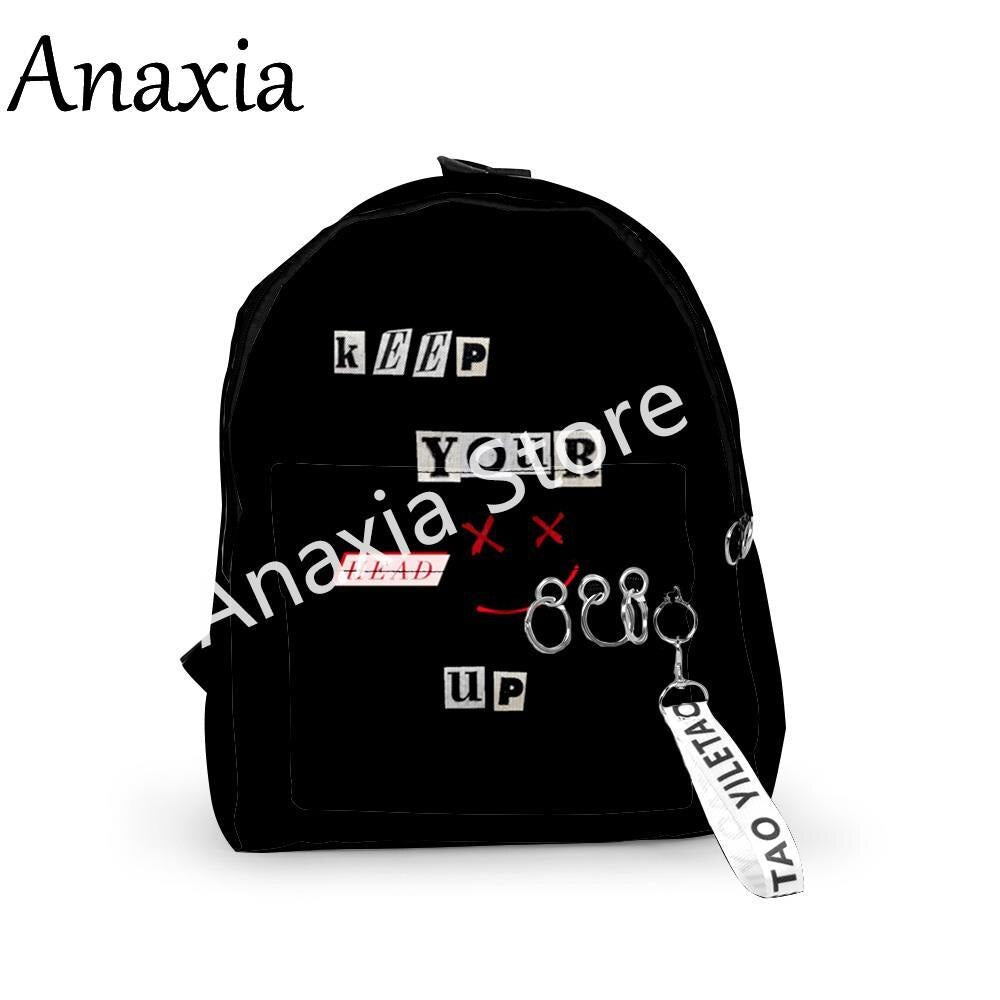Creative Popular Backpacks Boys/Girls pupil School Bags 3D Print Keychains Oxford Waterproof Funny Cute Small Backpacks