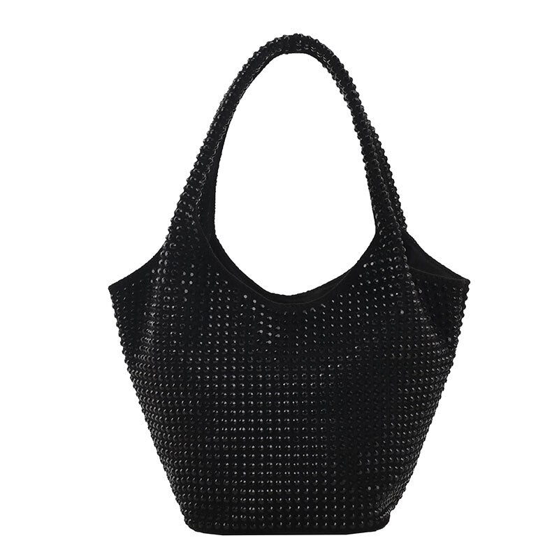 Women's Bags Rivet Underarm Shoulder Bags Fashion Designer Handbags Large Capacity Casual Totes Ladies Soft Trendy Shopping Bags
