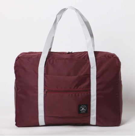 Portable Travel Bags Folding Unisex Large Capacity Women Hand Luggage Business Trip WaterProof