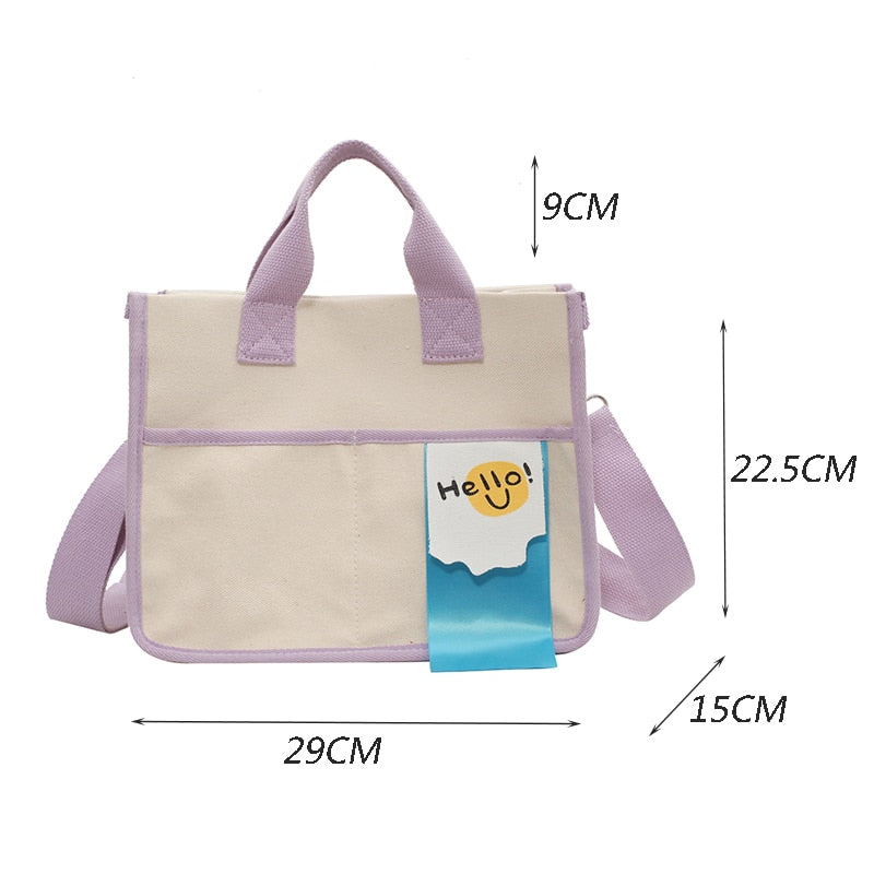 Women Bags Casual Handbag New Fashion Tote Bags for Women Large Capacity Shoulder Bag Canvas Panelled Messenger Bags Casual Tote