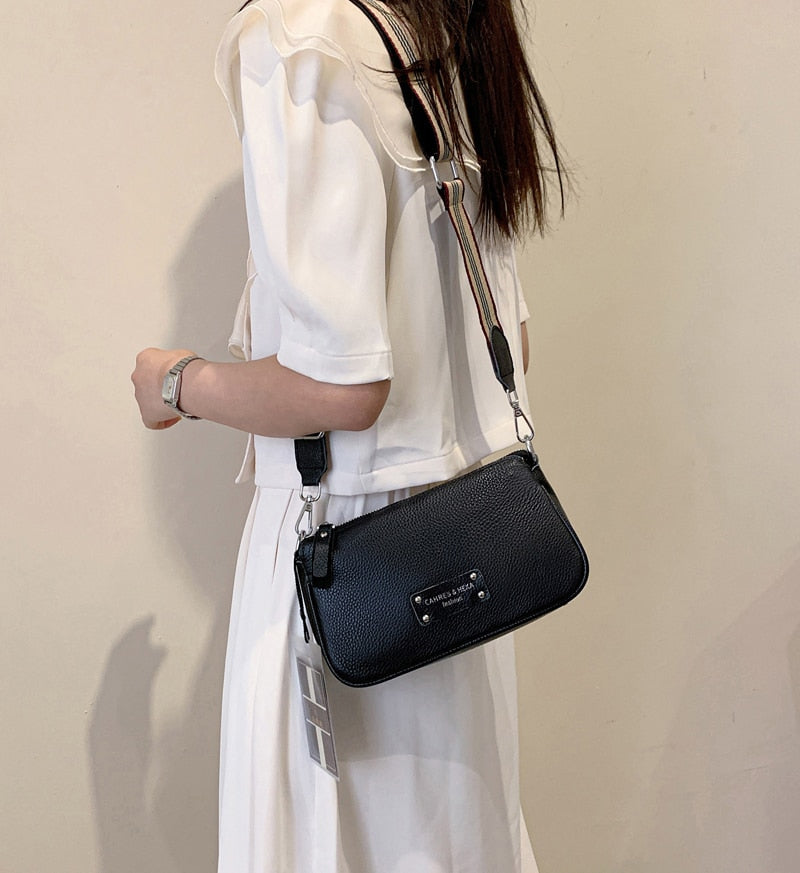 Designer Crossbody Bag Women Famous Brand Genuine Leather Women's Bag Cowhide small Handbag Fashion Shoulder Women Bag Leather