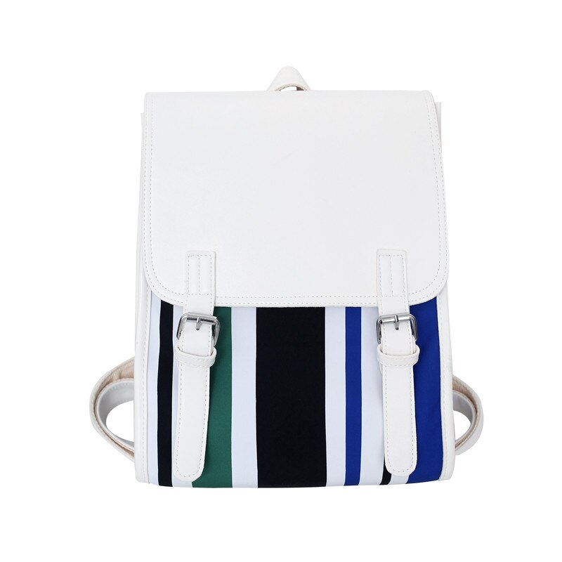 Cool Female PU College Backpack Women Cute School Bag Trendy Leather Book Girl Travel Student Bag Ladies Laptop Backpack Fashion