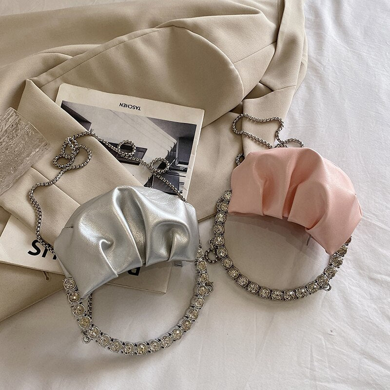 Fashion Female Mini Banquet Bag Handbags Luxury Designer Chain Shoulder Messenger Bags High Quality Cosmetic Diamond Women's Bag