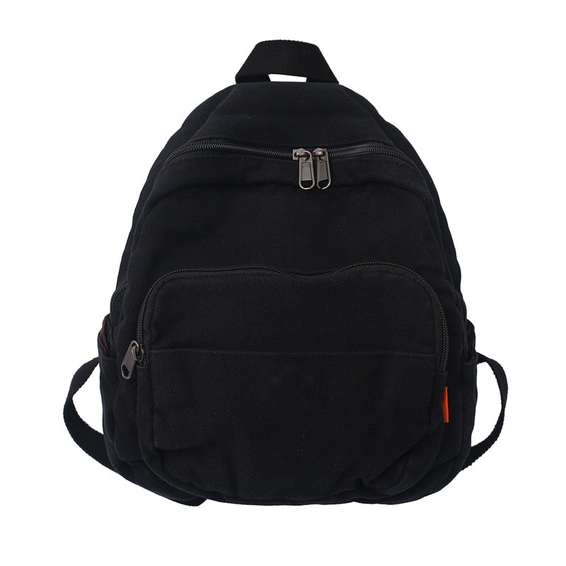 маленький рюкзак Canvas Women Small Backpack Vintage Feminina School Mini Backpack Women Bagpack Female Solid Girl mochilas
