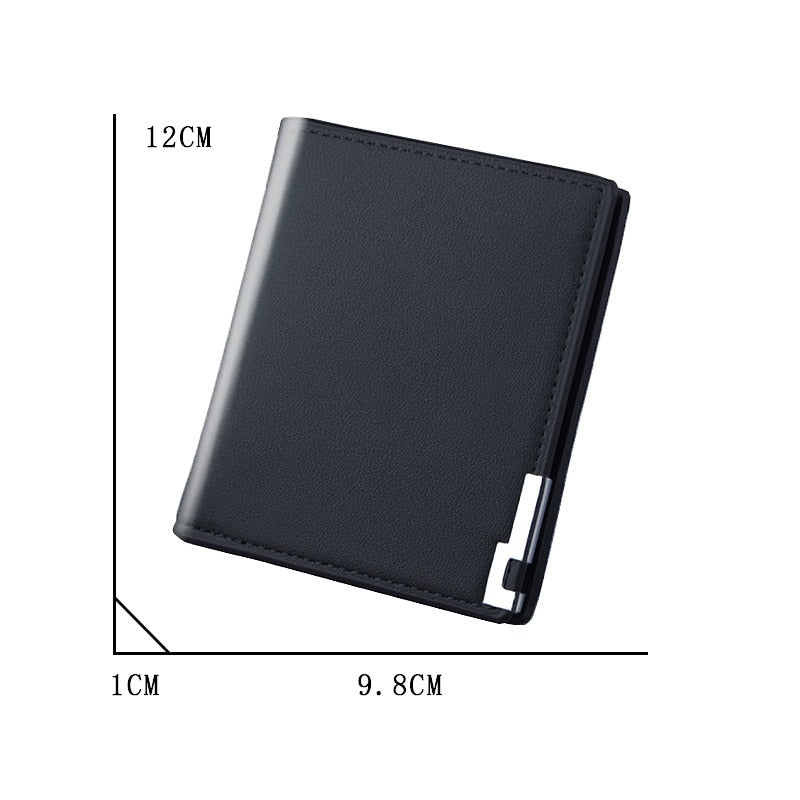 Hot Selling Fashion Men Wallets Luxury Brand Short Wallet Men's Multi-card Ultra-thin Wallet Trend No Zipper Coin Purse