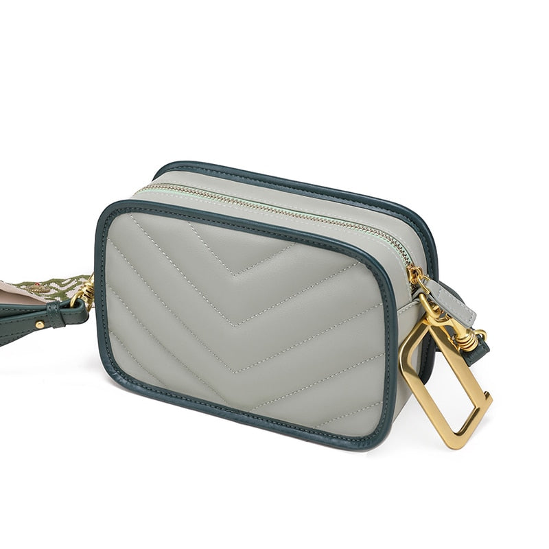 Cnoles Fashion Ladies Shoulder Bag Luxury Women Bags Designer Brand Female Leather Crossbody Bags With 2 shoulder straps