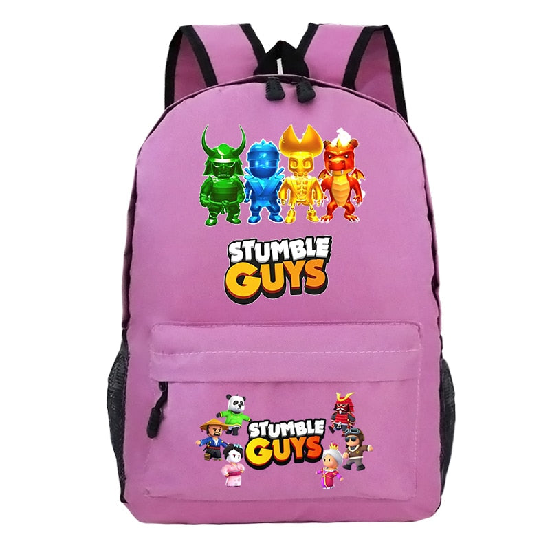 Stumble Guys School Bag 2023 Trendy Backpacks Student Bag Kawaii Light Simple Backpack Cute Multifunction Ripstop School Bag