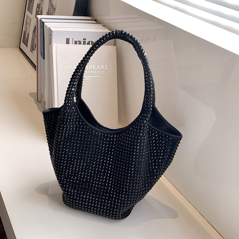 Women's Bags Rivet Underarm Shoulder Bags Fashion Designer Handbags Large Capacity Casual Totes Ladies Soft Trendy Shopping Bags