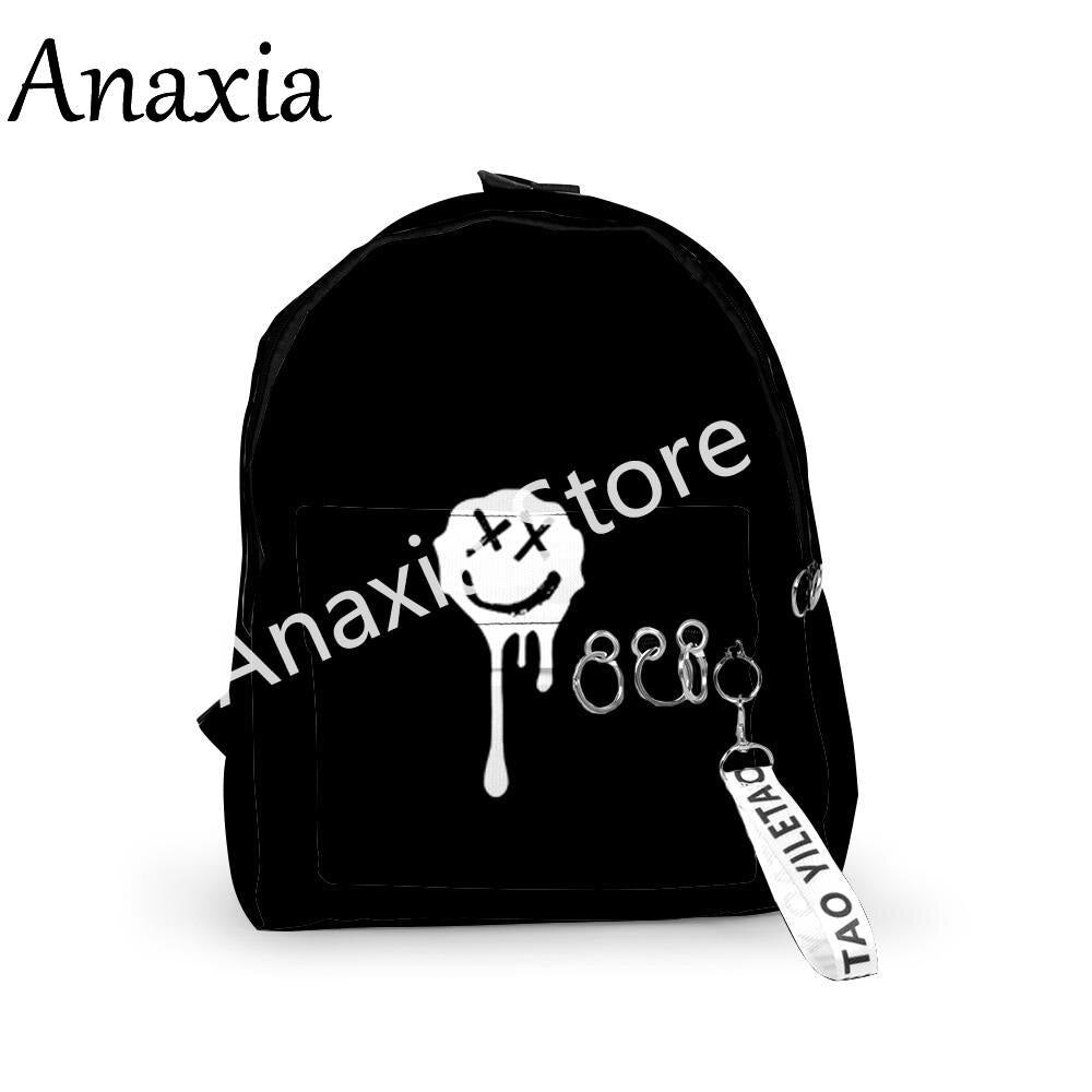 Creative Popular Backpacks Boys/Girls pupil School Bags 3D Print Keychains Oxford Waterproof Funny Cute Small Backpacks