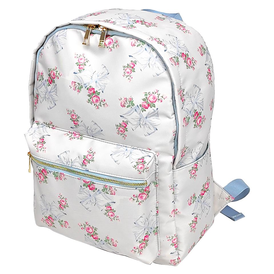 New Large Capacity Waterproof Nylon Backpack Travel Bag School Bag Printed Bow Ladies Girls Backpack