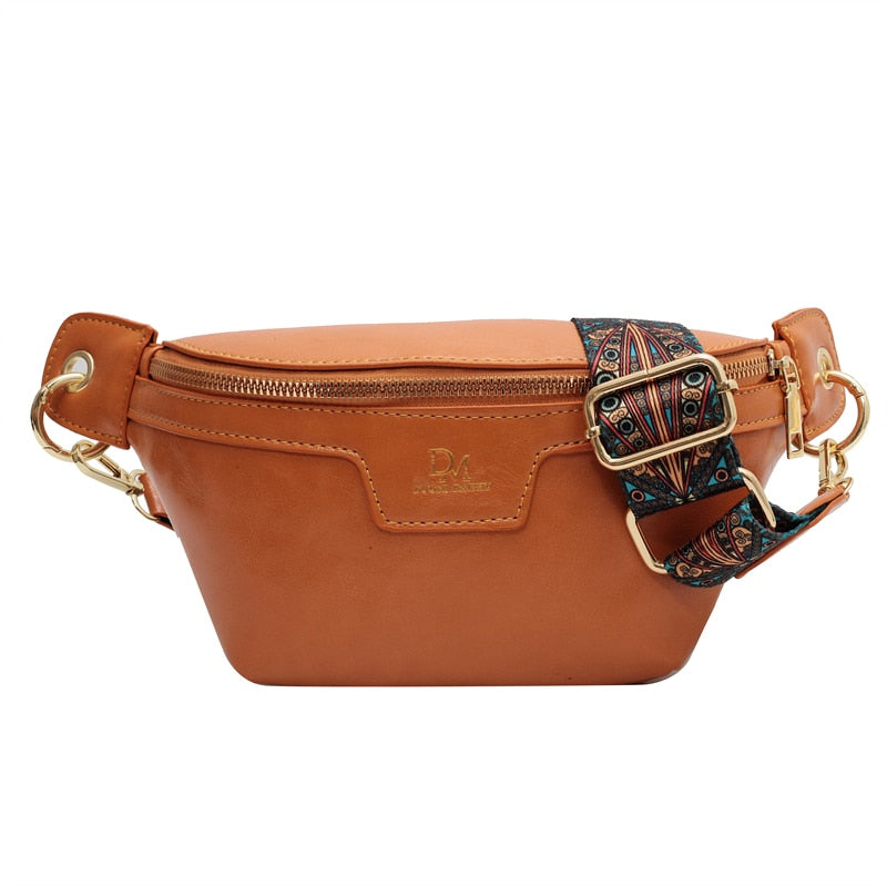 Classic Birds Pattern Woolly Women Bag Outdoor Casual Chest Bags Retro Woolen Women Shoulder Waist Bags Ladys Crossbody Packs