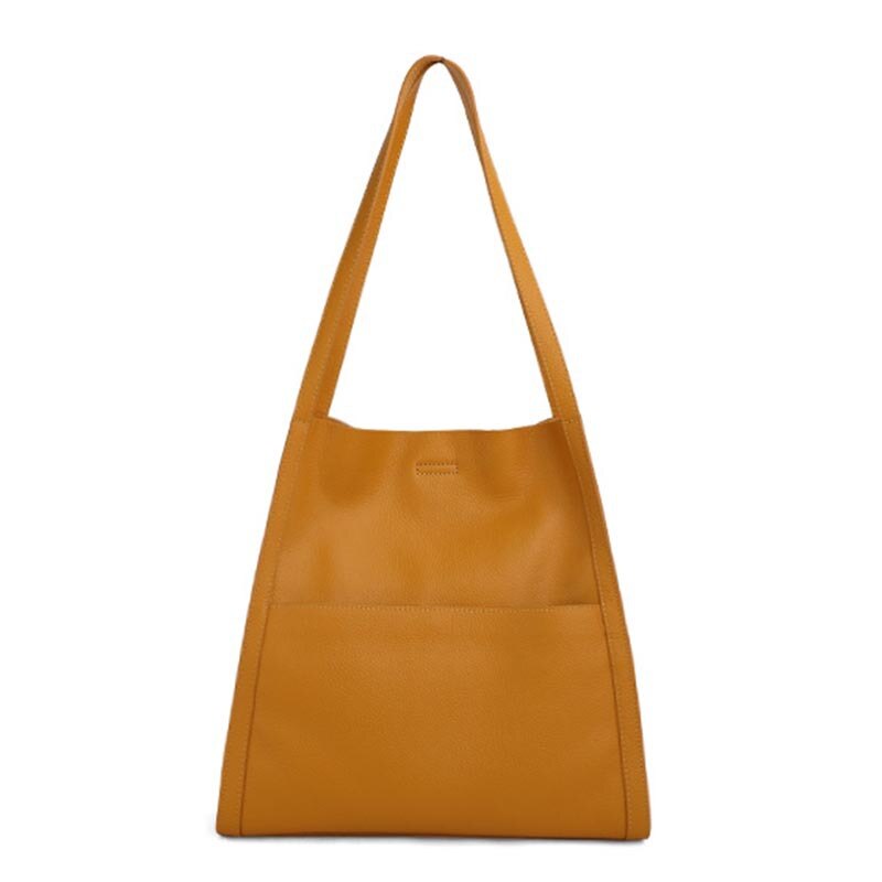 Women Bag Female Luxury Shoulder Bags Lady Soft 100% Cowhide Genuine Leather Niche Design Tote Bucket Handbag