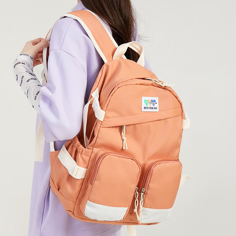 Girl Travel White Kawaii Book Backpack Trendy Women Laptop School Bag Female College Backpack Teenager Fashion Lady Leisure Bags