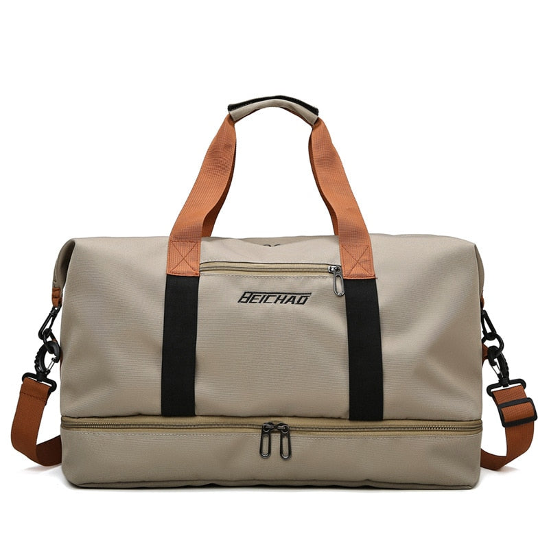 Unisex Large Capacity Travel Tote Bags Women Canvas Travel Handbag Men Sports Shoulder Bag Waterproof Travel Duffle Bag Foldable