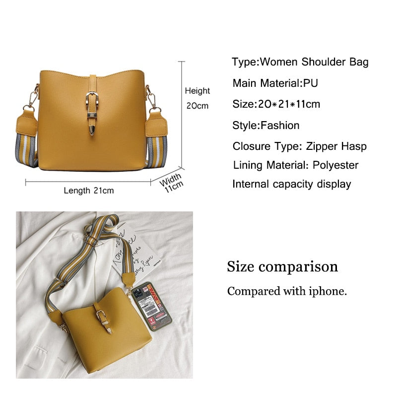 PU Women's Crossbody Bags Solid Color Shoulder Bags for Ladies Handbag Fashion Female Messenger Bags Waterproof Women Tote Bags