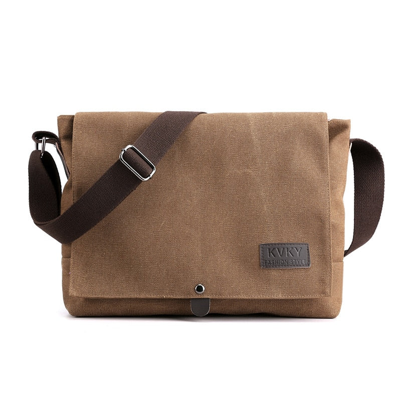 Men's Canvas Crossbody Shoulder Messenger Bags Man New Fashion Cross Body Bag Casual Solid Multi Function Portable Male Bag