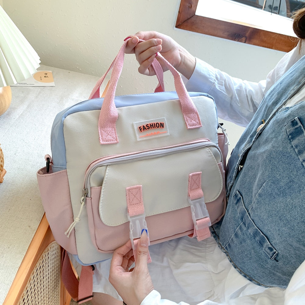 Multifunctional Backpack Teenager Girls Shoulder Crossbody Bag Women Bagpack for Women Students Shopping Travel