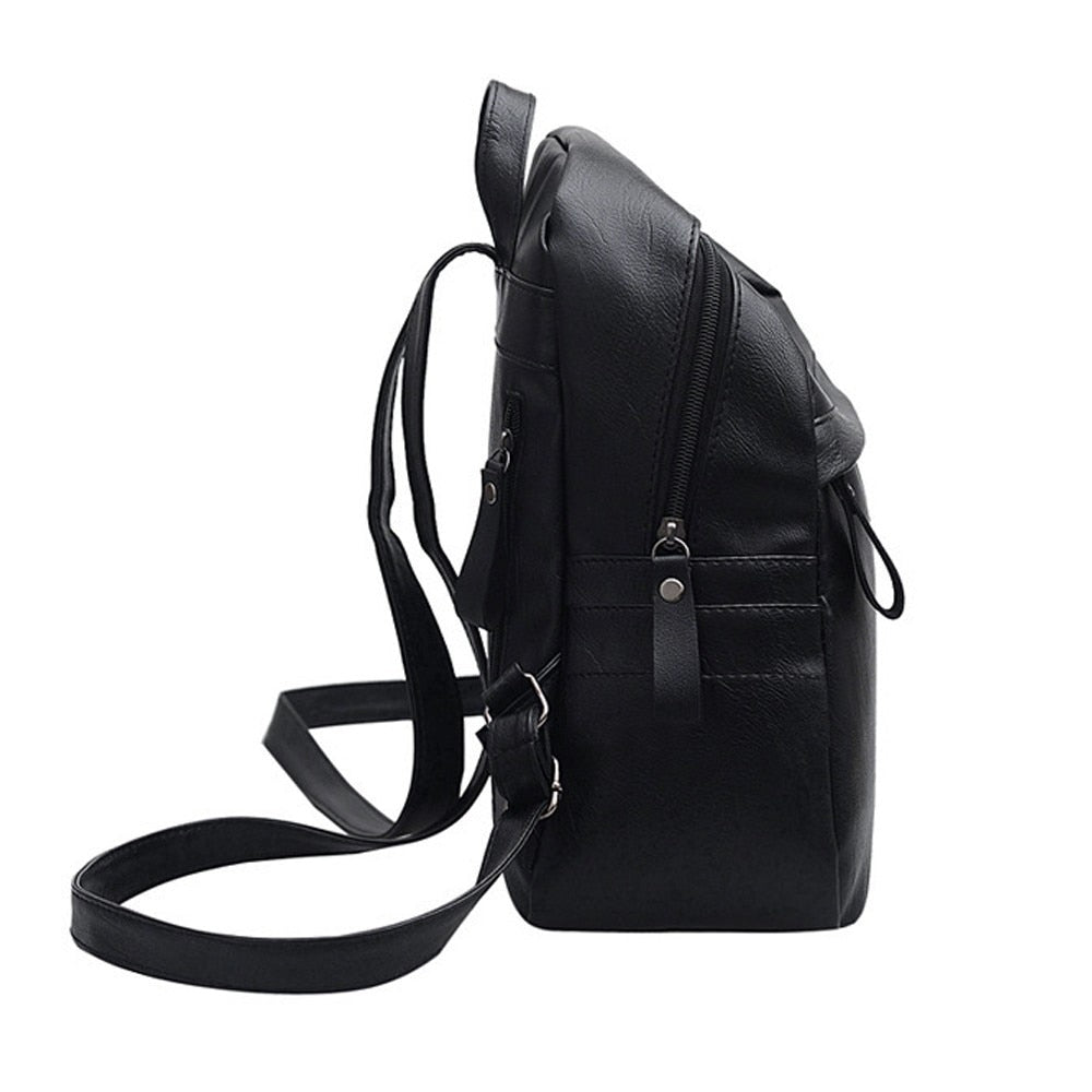 Women's Bag Leather Backpack Satchel Travel School Rucksack sac a dos femme mochilas femininas estilosas bolso mochila mujer