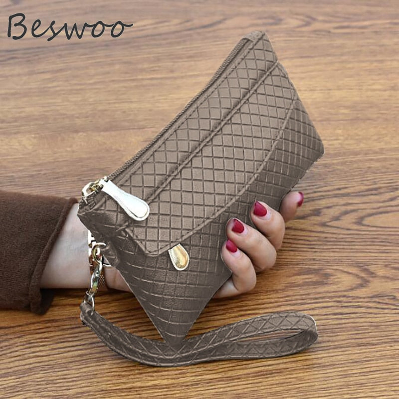 Hot Sale Women's Wallet Fashion PU Leather Coin Wallet Card Holders Clutch Women's Purse Handbag Phone Pocket Female Wallets