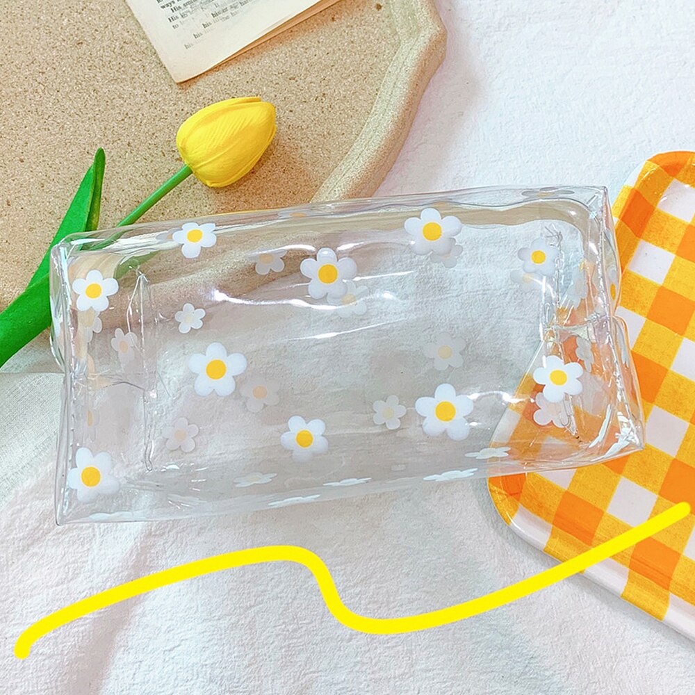 Women Transparent PVC Travel Cosmetic Bag Clear Waterproof Zipper Makeup Bag Beauty Organizer Make Up Case Wash Toiletry Bags