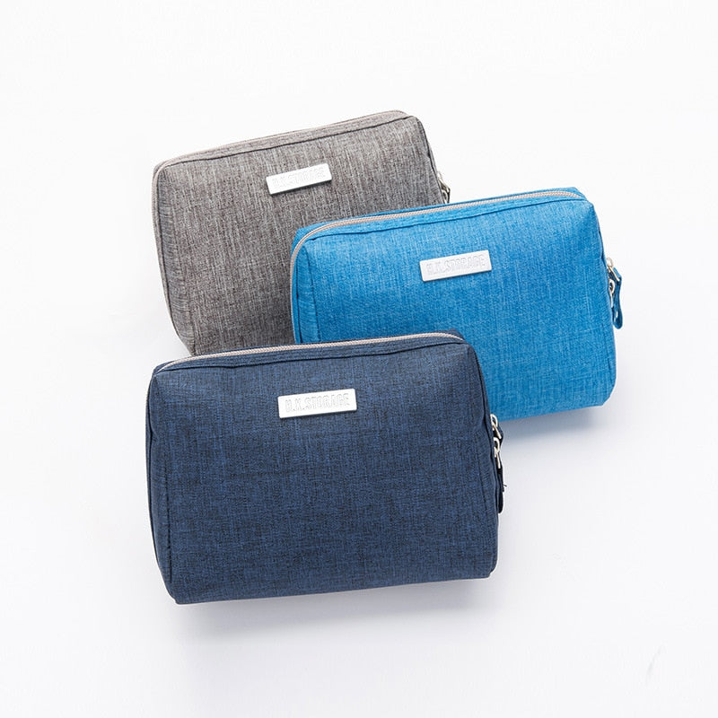 1Pcs Small Protable Women's Cosmetic Bag Waterproof Travel Business Men Storage Bag Organizer for Cosmetics Women Makeup Bags