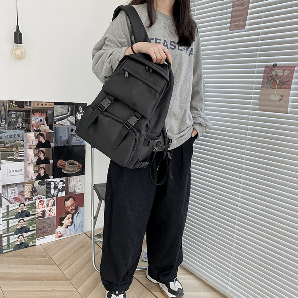 Women Backpack Student School Bags Casual Nylon Bagpack for Women Men Anti Theft Rucksack Lady Travel Backpacks Shoulder Pack