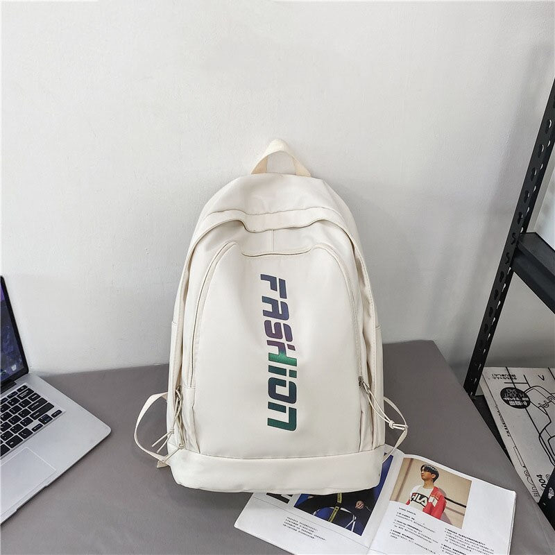 Fashion Women's backpacks Simple Couple Backpacks Students Traveling School backpacks Black Pink Female Bag