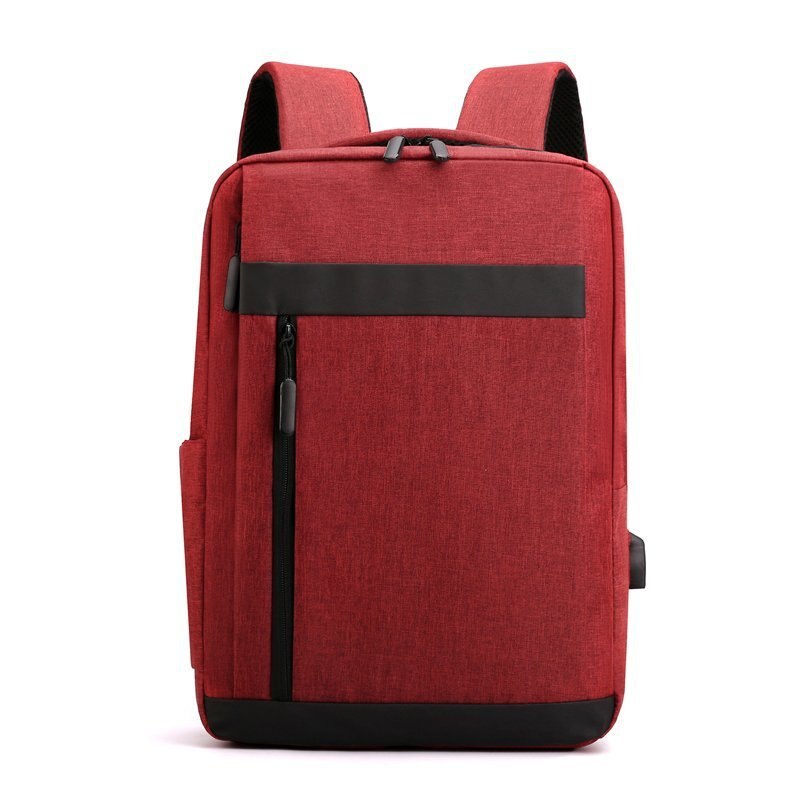 Men'S Business Computer Backpack Travel Simple Solid Color Backpacks Affordable Unisex Nylon Fashion Male Backpack