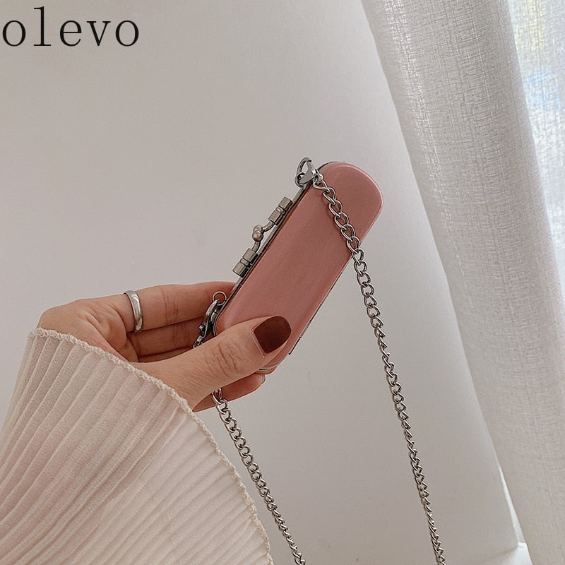 New Korean Style Popular Personalized Lipstick Bag Mini Chain Messenger Bag Portable Shoulder Bags Crossbody Handbags