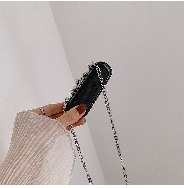 New Korean Style Popular Personalized Lipstick Bag Mini Chain Messenger Bag Portable Shoulder Bags Crossbody Handbags