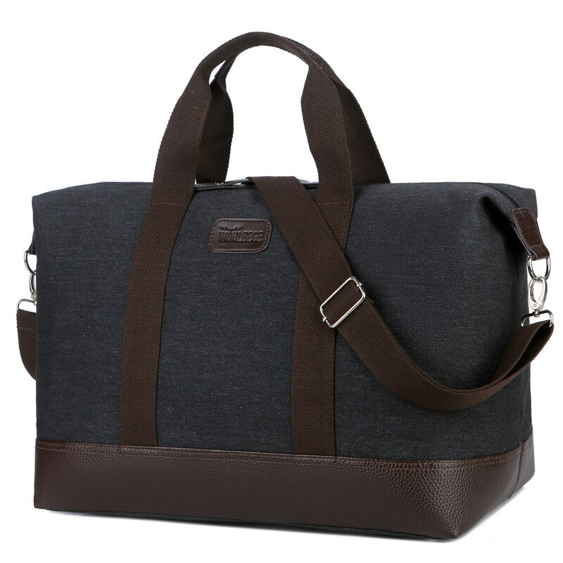 1pc/2pc Travel Bags Large Capacity Handbags Luggage Canvas Bag Cut-proof Overnight Travel Shoulder Bags briefcase Dropshipping